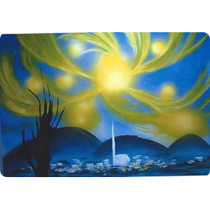My Starry Night - Impressed by Van Gogh, i was inspired to lighten his original work with some warm and vibrant yellows.