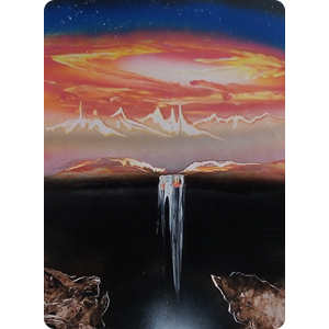 Sunset In Draco - As its sun sets on the horizon- it is clouded by its swirling dust and its point of light never seen.